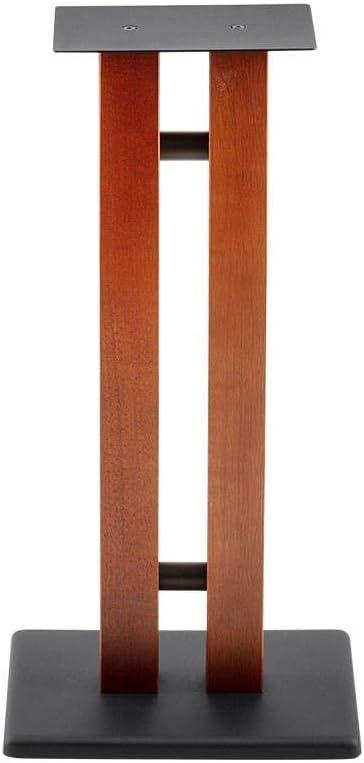 image:imageMonolith Speaker Stands Each 50 Lbs Capacity Adjustable Spikes Sturdy Construction Ideal for Home Theater Speakers Adjustable Spikes 28 Inch Cherry Wood Finish24 Inch