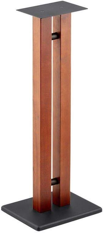 image:imageMonolith Speaker Stands Each 50 Lbs Capacity Adjustable Spikes Sturdy Construction Ideal for Home Theater Speakers Adjustable Spikes 28 Inch Cherry Wood Finish32 Inch