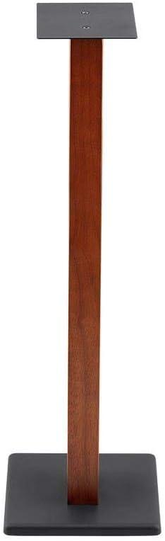 image:imageMonolith Speaker Stands Each 50 Lbs Capacity Adjustable Spikes Sturdy Construction Ideal for Home Theater Speakers Adjustable Spikes 28 Inch Cherry Wood Finish32 Inch