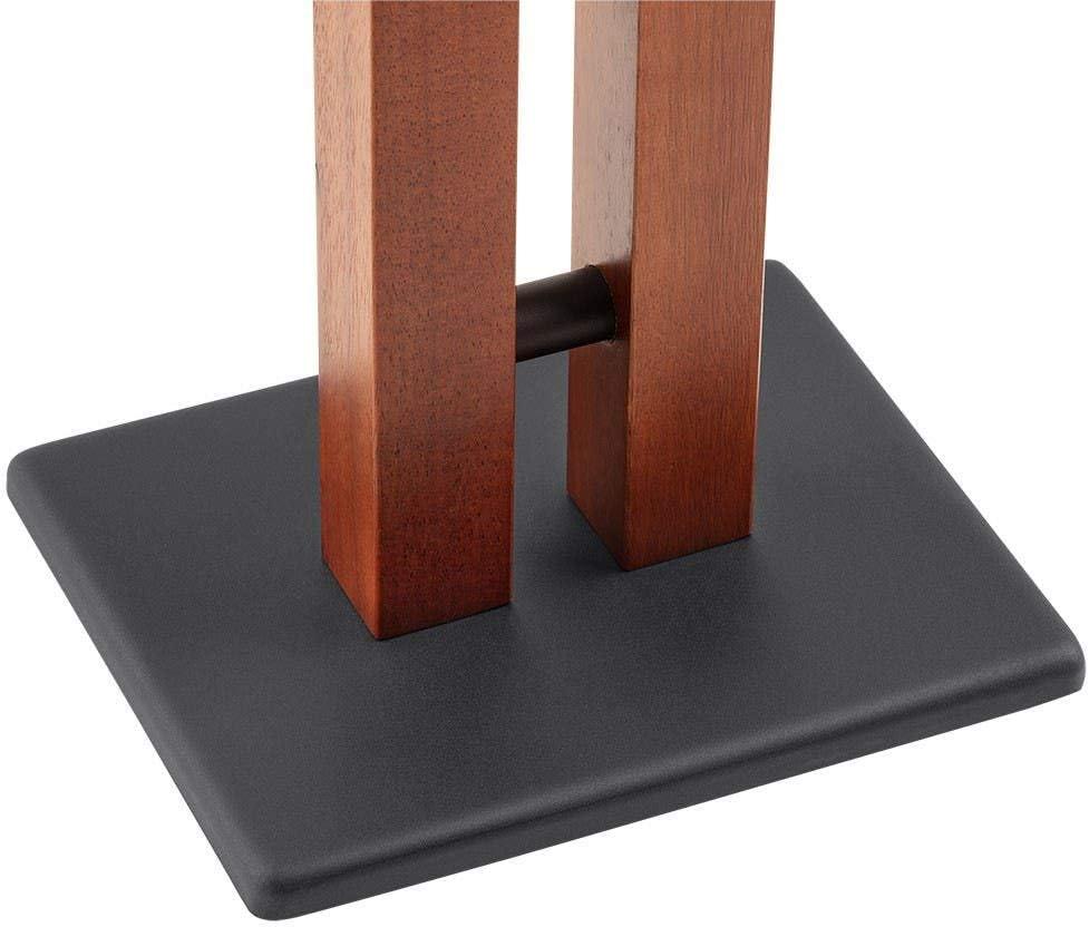 image:imageMonolith Speaker Stands Each 50 Lbs Capacity Adjustable Spikes Sturdy Construction Ideal for Home Theater Speakers Adjustable Spikes 28 Inch Cherry Wood Finish32 Inch