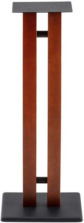 image:imageMonolith Speaker Stands Each 50 Lbs Capacity Adjustable Spikes Sturdy Construction Ideal for Home Theater Speakers Adjustable Spikes 28 Inch Cherry Wood Finish32 Inch
