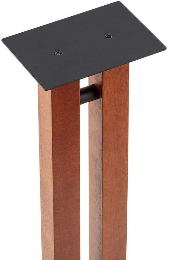 image:imageMonolith Speaker Stands Each 50 Lbs Capacity Adjustable Spikes Sturdy Construction Ideal for Home Theater Speakers Adjustable Spikes 28 Inch Cherry Wood Finish32 Inch