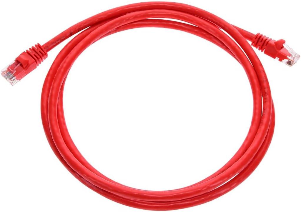 image:imageMonoprice 05FT 24AWG Cat6 550MHz UTP Ethernet Bare Copper Network Cable BlackRed