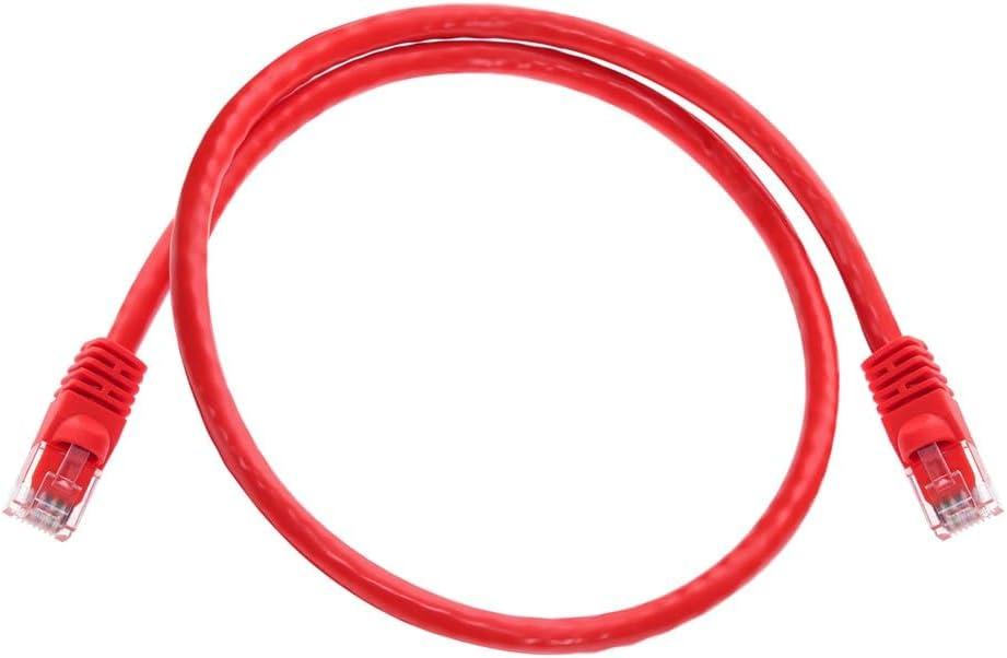 image:imageMonoprice 05FT 24AWG Cat6 550MHz UTP Ethernet Bare Copper Network Cable BlackRed