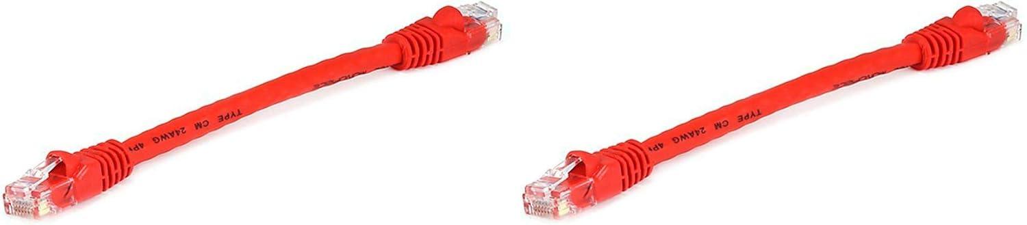 image:imageMonoprice 05FT 24AWG Cat6 550MHz UTP Ethernet Bare Copper Network Cable BlackRed