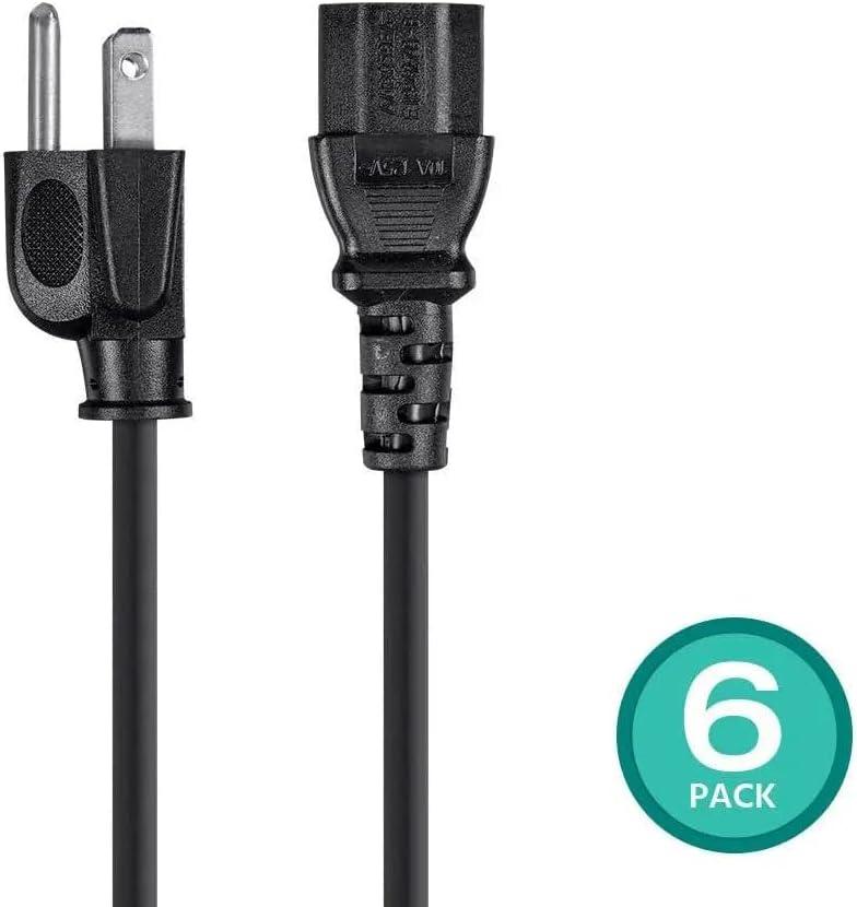 image:imageMonoprice 105294 15ft 14AWG Power Cord Cable w 3 Conductor PC Power Connector Socket 15A NEMA 515P to IEC320C13 BlackBlack