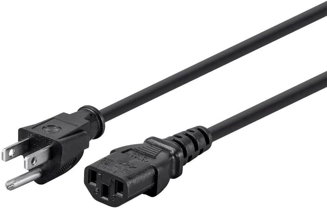 image:imageMonoprice 105294 15ft 14AWG Power Cord Cable w 3 Conductor PC Power Connector Socket 15A NEMA 515P to IEC320C13 BlackBlack