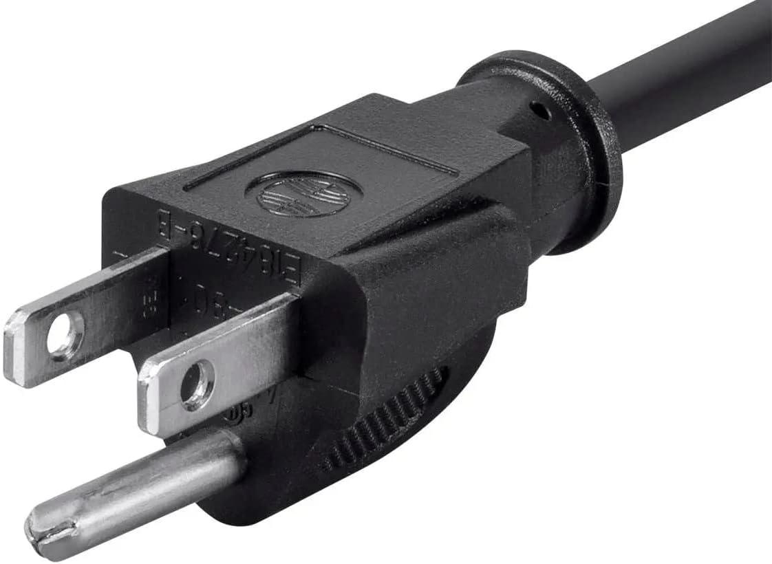 image:imageMonoprice 105294 15ft 14AWG Power Cord Cable w 3 Conductor PC Power Connector Socket 15A NEMA 515P to IEC320C13 BlackBlack