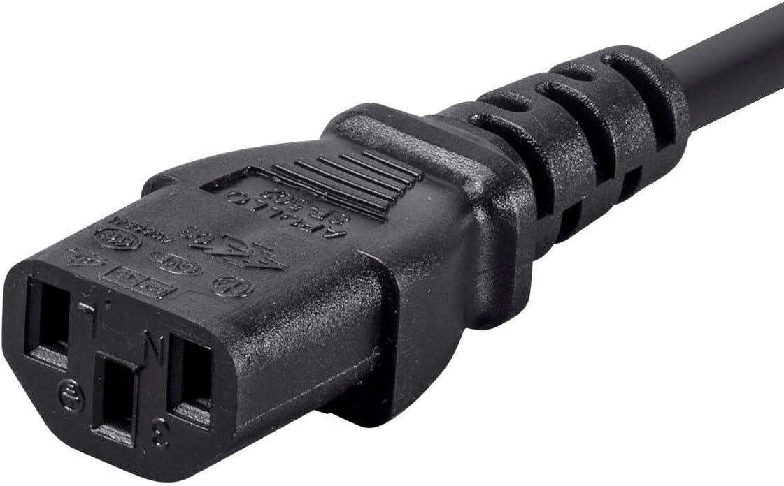 image:imageMonoprice 105294 15ft 14AWG Power Cord Cable w 3 Conductor PC Power Connector Socket 15A NEMA 515P to IEC320C13 BlackBlack