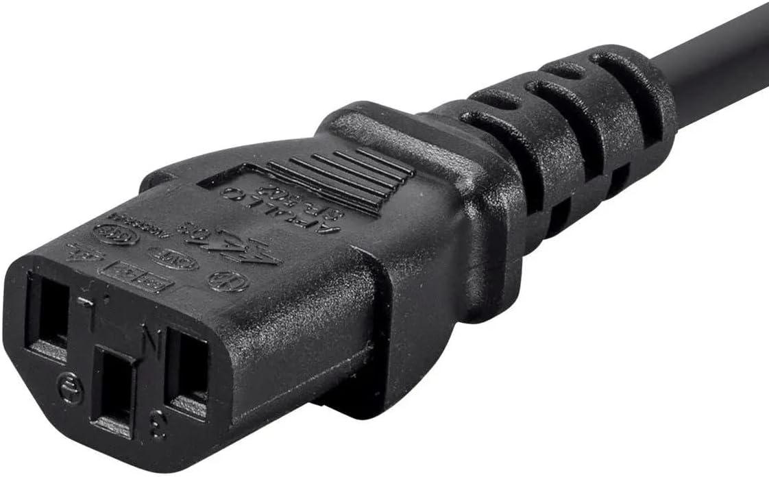 image:imageMonoprice 105294 15ft 14AWG Power Cord Cable w 3 Conductor PC Power Connector Socket 15A NEMA 515P to IEC320C13 BlackBlack