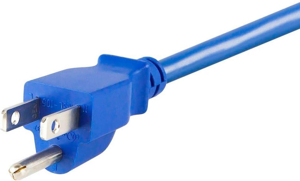 image:imageMonoprice 105294 15ft 14AWG Power Cord Cable w 3 Conductor PC Power Connector Socket 15A NEMA 515P to IEC320C13 BlackBlue