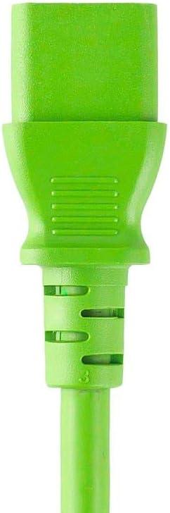 image:imageMonoprice 105294 15ft 14AWG Power Cord Cable w 3 Conductor PC Power Connector Socket 15A NEMA 515P to IEC320C13 BlackGreen