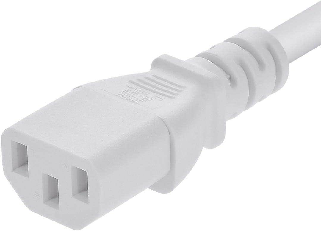 image:imageMonoprice 105294 15ft 14AWG Power Cord Cable w 3 Conductor PC Power Connector Socket 15A NEMA 515P to IEC320C13 BlackWhite