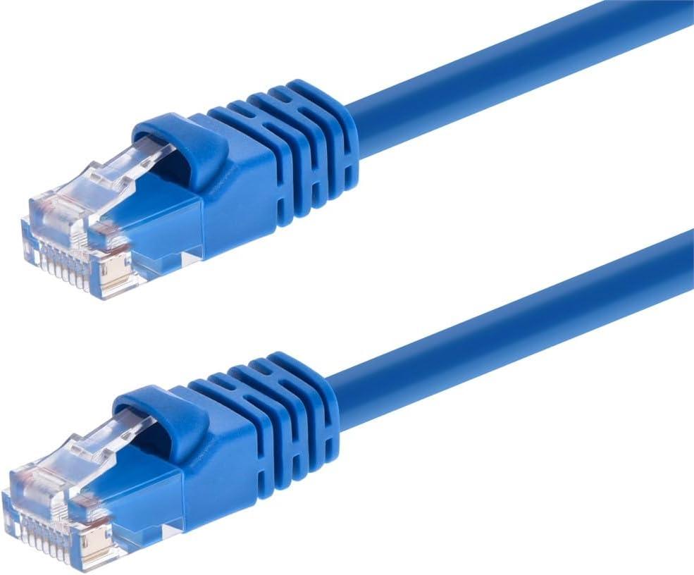 image:imageMonoprice 10FT 24AWG Cat5e 350MHz UTP Ethernet Bare Copper Network Cable GrayBlue