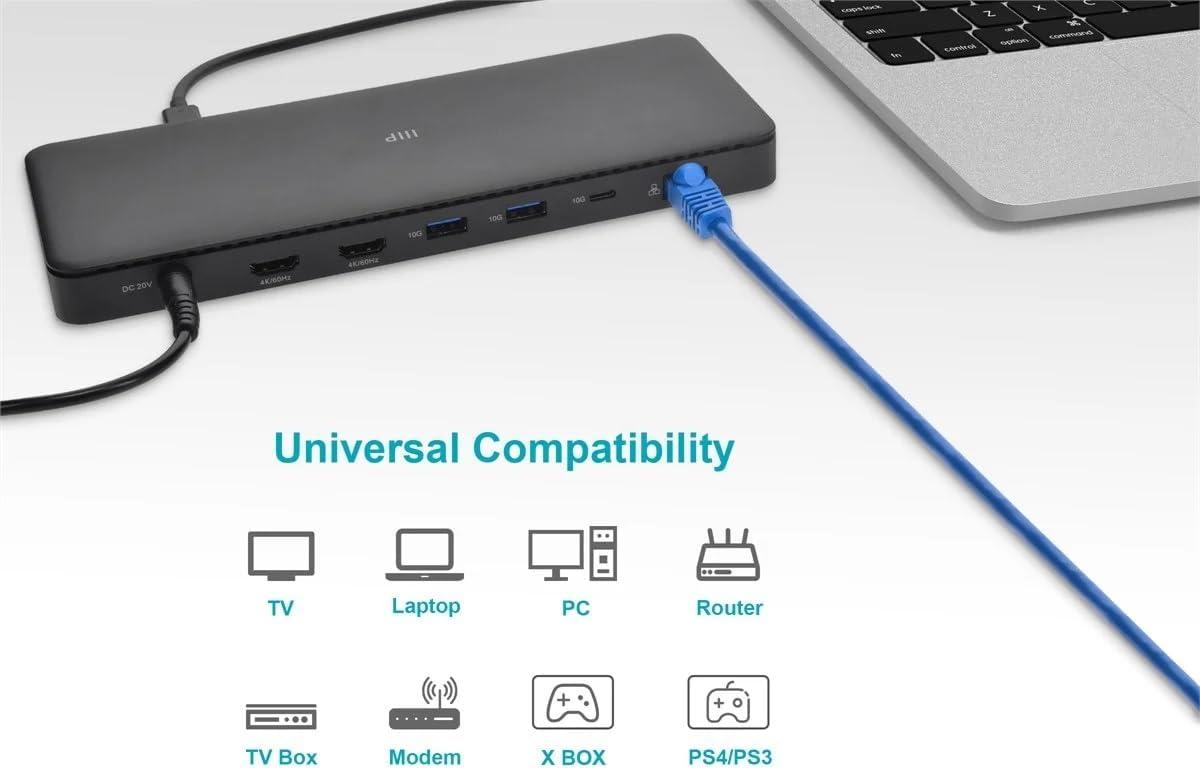 image:imageMonoprice 10FT 24AWG Cat5e 350MHz UTP Ethernet Bare Copper Network Cable GrayBlue