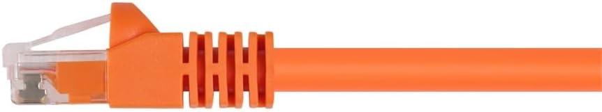 image:imageMonoprice 10FT 24AWG Cat5e 350MHz UTP Ethernet Bare Copper Network Cable GrayOrange