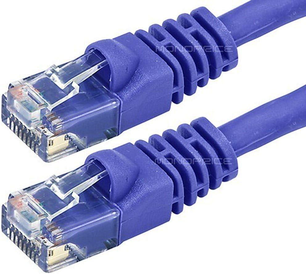 image:imageMonoprice 10FT 24AWG Cat5e 350MHz UTP Ethernet Bare Copper Network Cable GrayPurple
