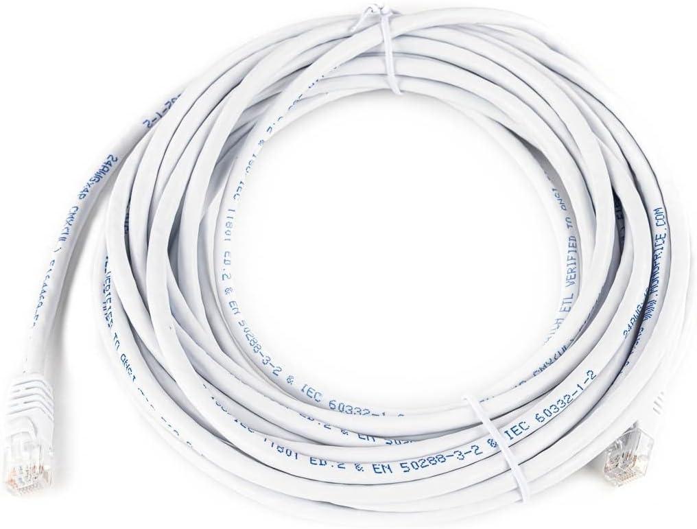 image:imageMonoprice 10FT 24AWG Cat5e 350MHz UTP Ethernet Bare Copper Network Cable GrayWhite