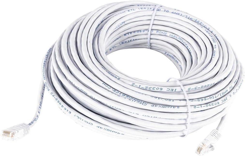 image:imageMonoprice 10FT 24AWG Cat5e 350MHz UTP Ethernet Bare Copper Network Cable GrayWhite