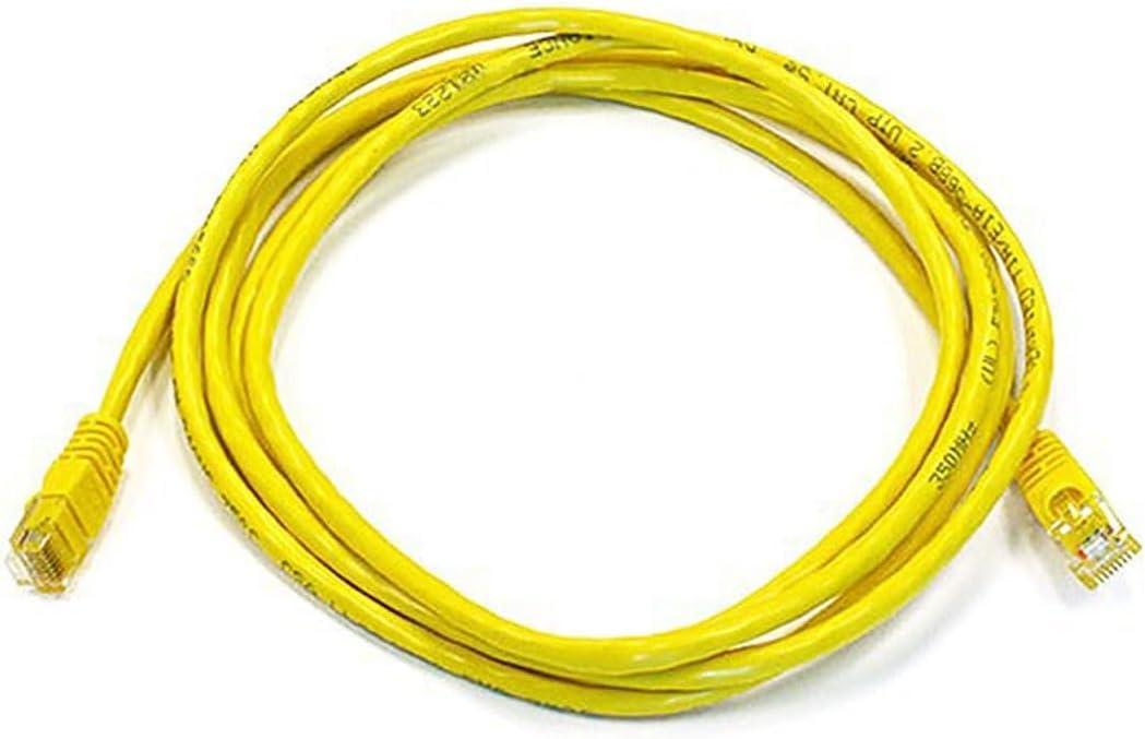 image:imageMonoprice 10FT 24AWG Cat5e 350MHz UTP Ethernet Bare Copper Network Cable GrayYellow