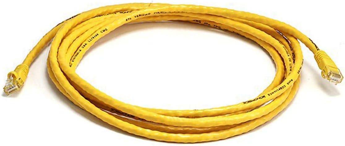 image:imageMonoprice 10FT 24AWG Cat5e 350MHz UTP Ethernet Bare Copper Network Cable GrayYellow