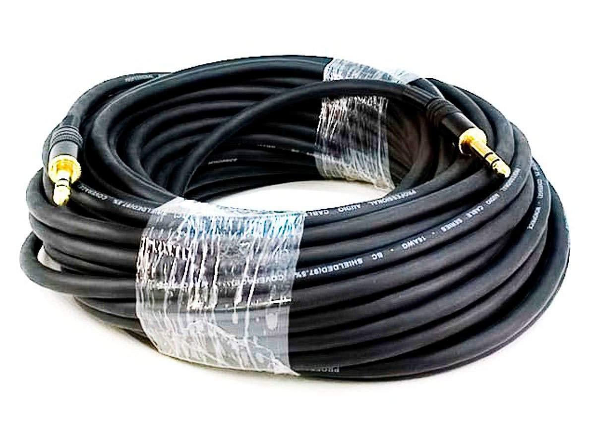 image:imageMonoprice 14Inch TRS Male to Male Cable 6 Feet Black 16AWG Gold Plated Premier Series15ft