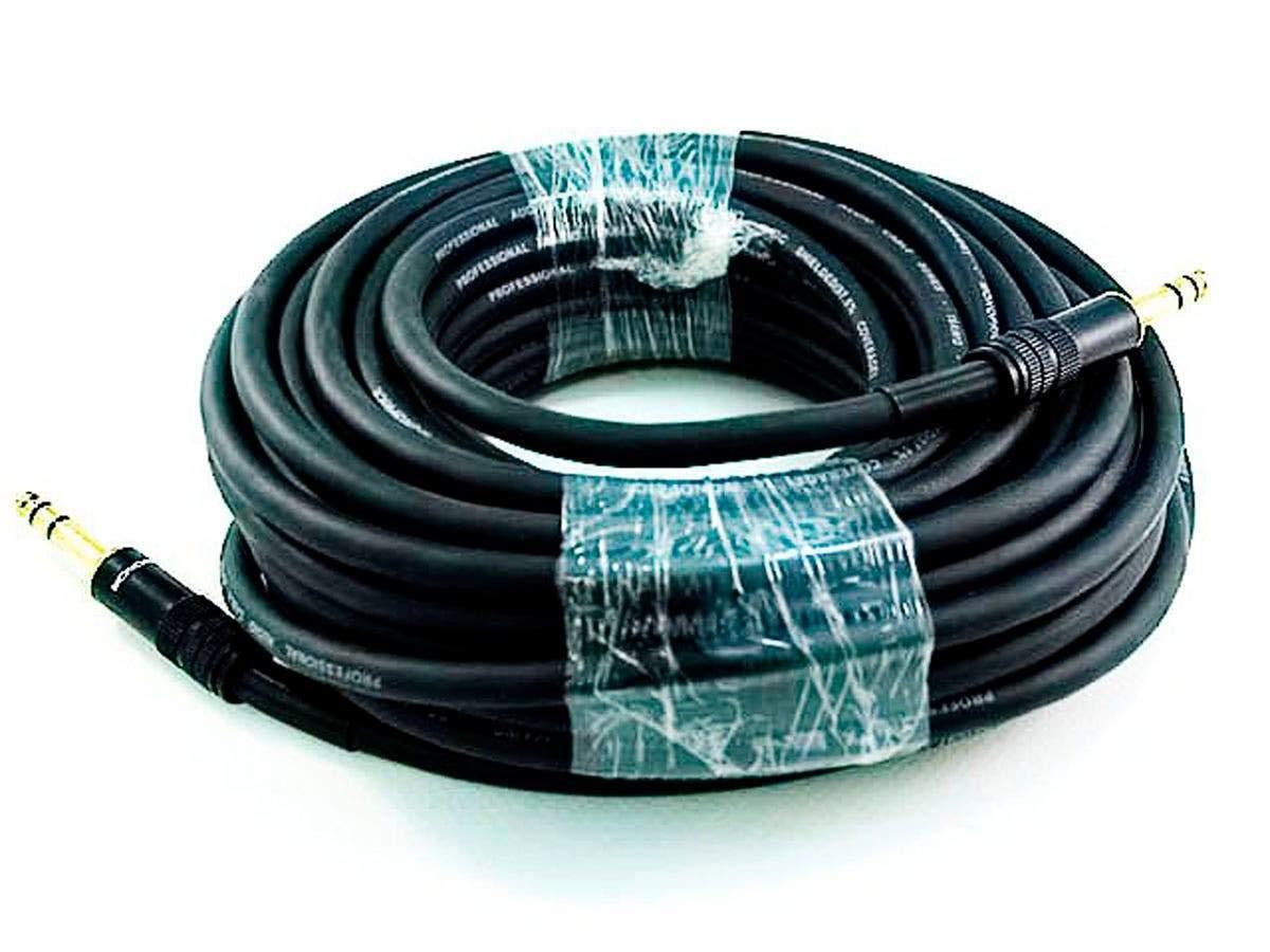 image:imageMonoprice 14Inch TRS Male to Male Cable 6 Feet Black 16AWG Gold Plated Premier Series25ft