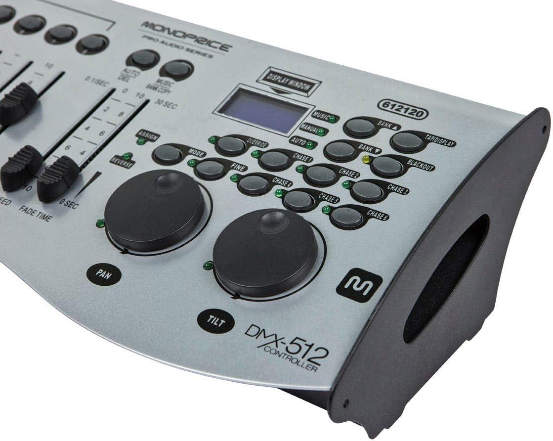 image:imageMonoprice 16Channel Universal DMX512 Controller MIDI Compatible Control up to 12 Intelligent Lights Stage Right Series