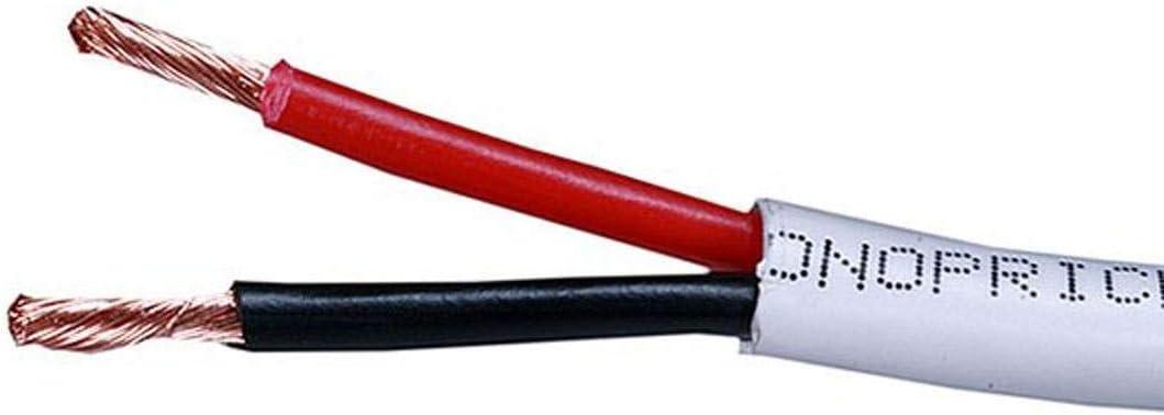 image:imageMonoprice 4Conductor Speaker Wire CL2 Rated Color Coded 12AWG 250 Feet White Access Series