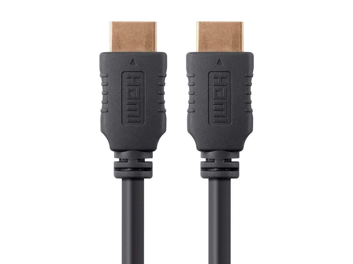 image:imageMonoprice 4K High Speed HDMI Cable HDMI 20 4K60Hz HDR HDR10 Dolby Vision 18Gbps YUV 444 28AWG With Ferrite Cores 15 Feet Black 1 PackCable