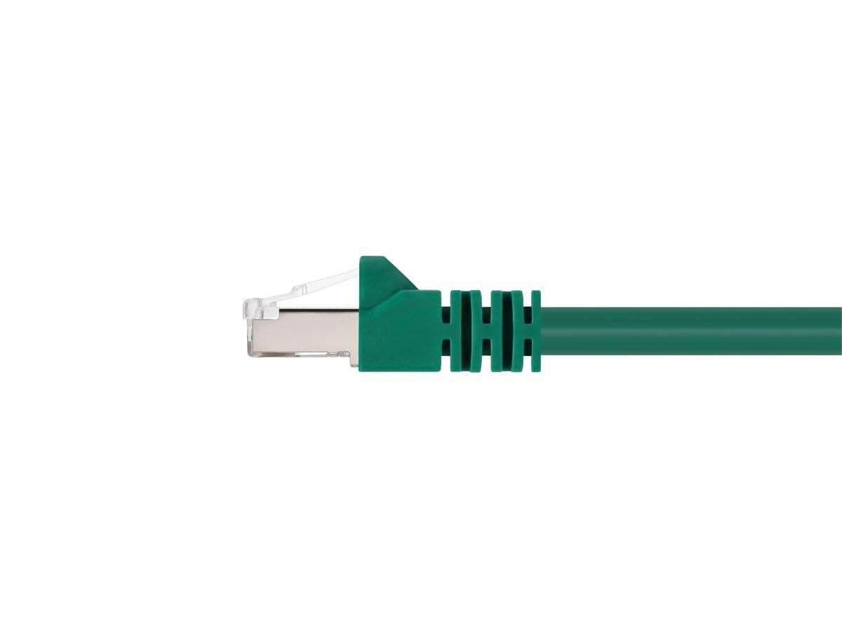 image:imageMonoprice 50FT 24AWG Cat6A 500MHz STP Ethernet Bare Copper Network Cable BlueGreen