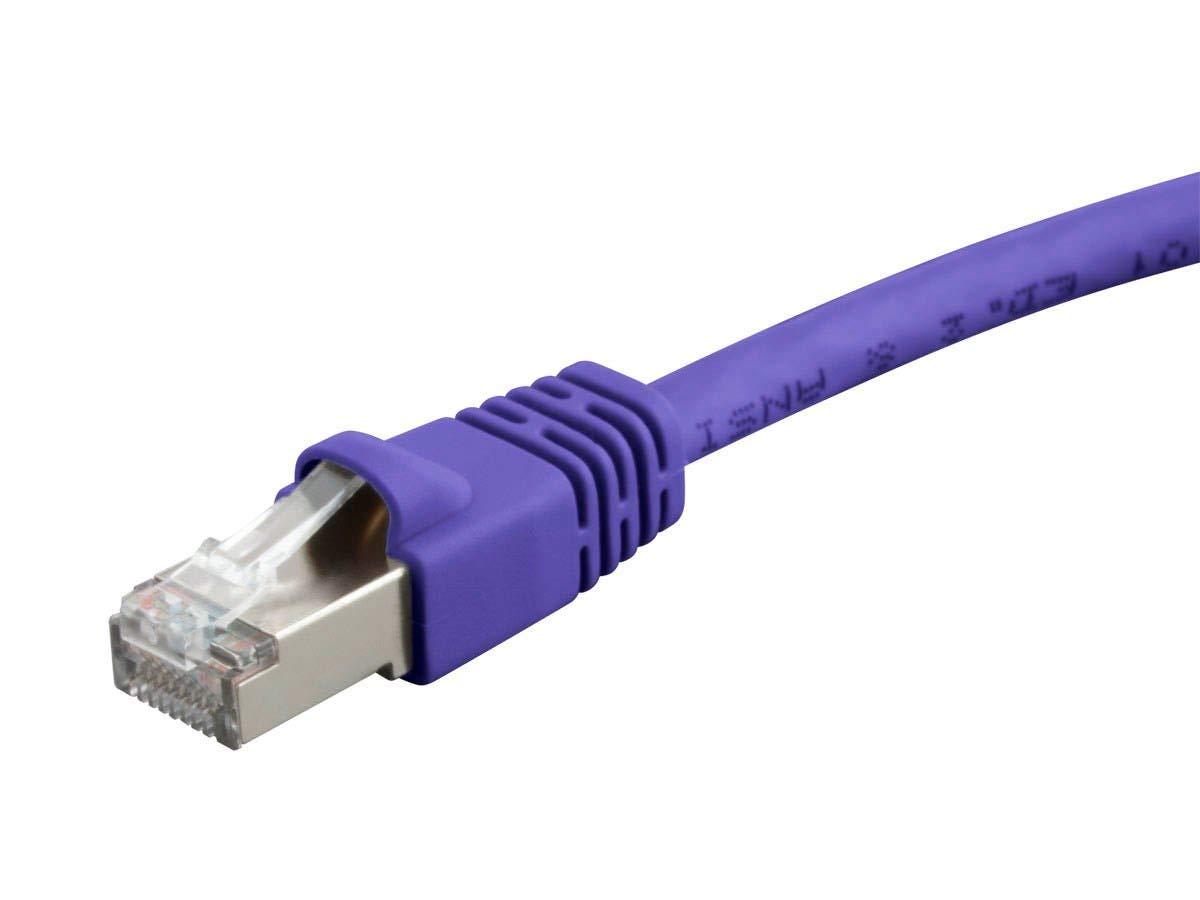 image:imageMonoprice 50FT 24AWG Cat6A 500MHz STP Ethernet Bare Copper Network Cable BluePurple