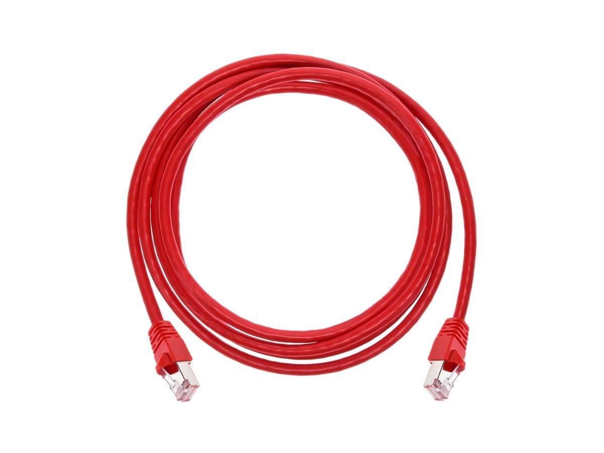 image:imageMonoprice 50FT 24AWG Cat6A 500MHz STP Ethernet Bare Copper Network Cable BlueRed