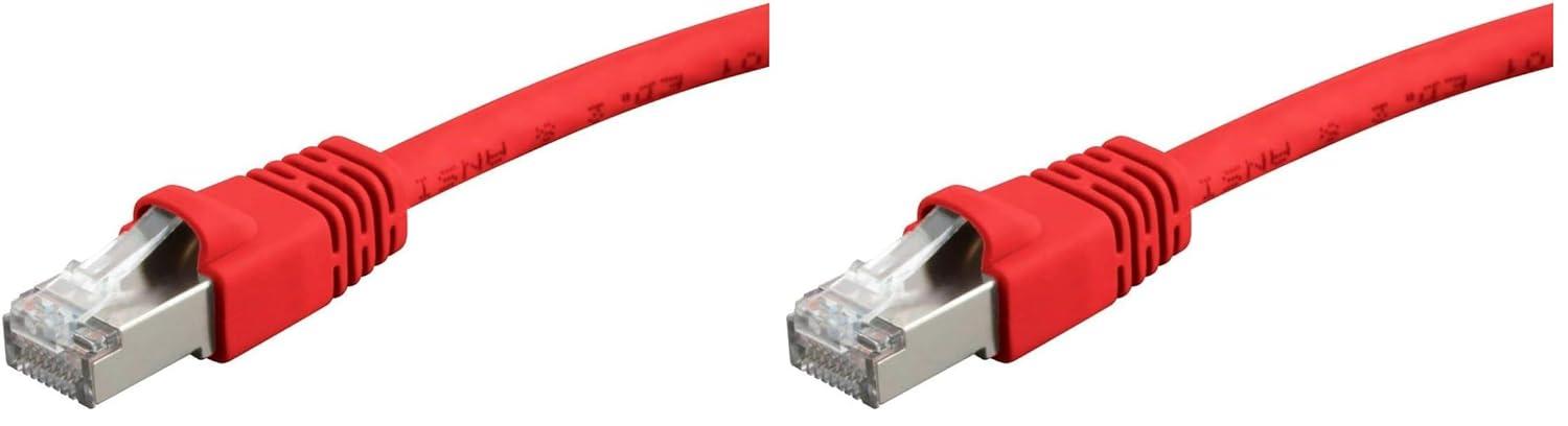 image:imageMonoprice 50FT 24AWG Cat6A 500MHz STP Ethernet Bare Copper Network Cable BlueRed