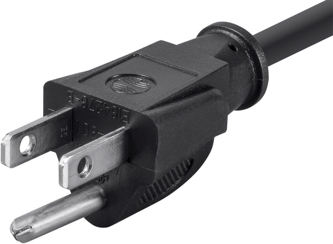 image:imageMonoprice 6ft 14AWG Power Cord Cable w 3 Conductor PC Power Connector Socket 15A Black amp 10ft 16AWG Power Cord Cable w 3 Conductor PC Power Connector Socket Black