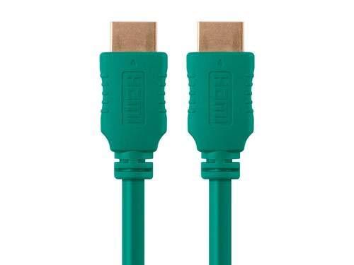 image:imageMonoprice 6ft 28AWG High Speed HDMI Cable wFerrite Cores Green1 Pack