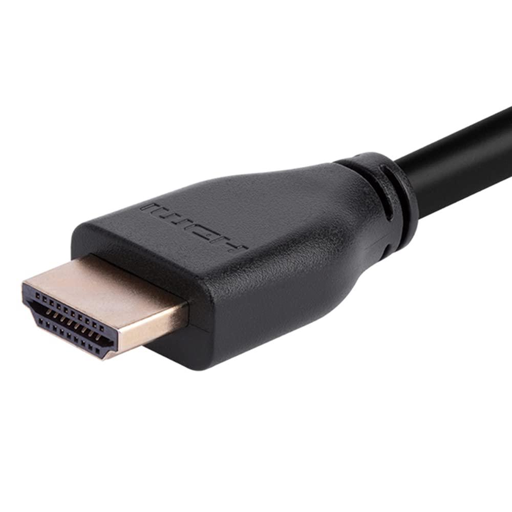 image:imageMonoprice 8K Certified Ultra High Speed HDMI Cable HDMI 21 8K60Hz 4K120Hz 48Gbps HDR VRR CL2 InWall Rated 15ft Black 1 Pack1 Count Pack of 2