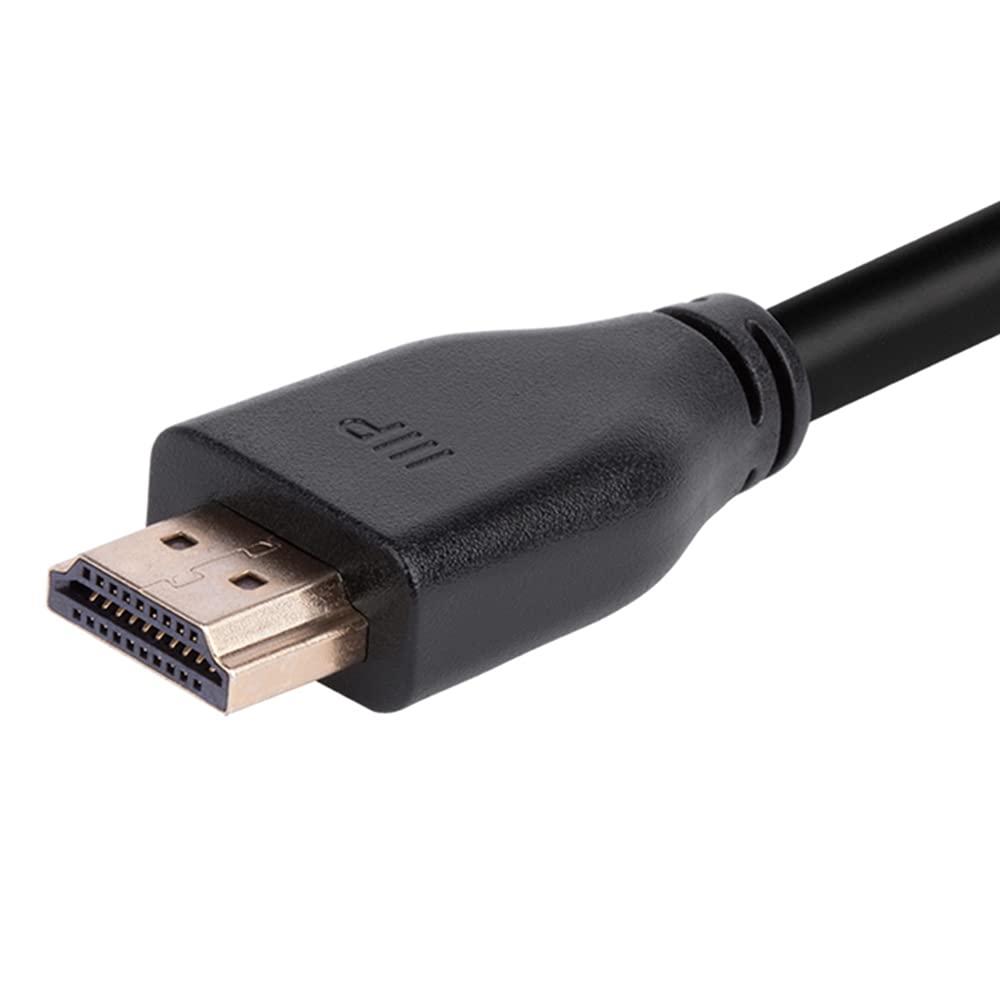 image:imageMonoprice 8K Certified Ultra High Speed HDMI Cable HDMI 21 8K60Hz 4K120Hz 48Gbps HDR VRR CL2 InWall Rated 15ft Black 1 PackLength 6ft