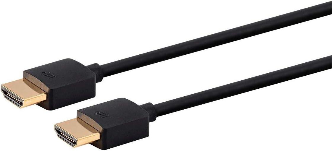 image:imageMonoprice 8K Ultra High Speed Slim HDMI Cable HDMI 21 8K60Hz 4K120Hz 48Gbps HDR VRR 1ft BlackHDMI Cable