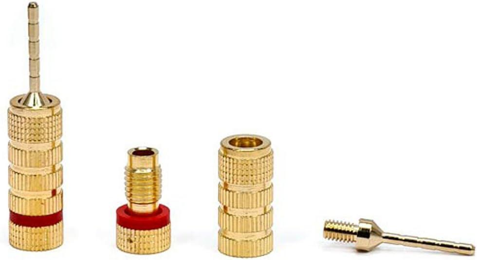 image:imageMonoprice 9438 Gold Plated Speaker Pin Plugs 5 Pairs Pin Screw Type For Speaker Wire Home Theater Wall Plates And More