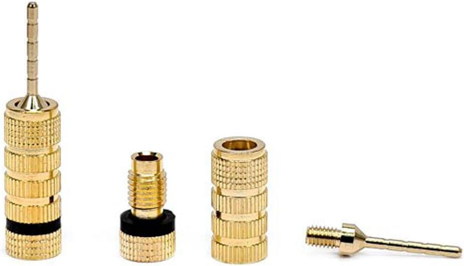 image:imageMonoprice 9438 Gold Plated Speaker Pin Plugs 5 Pairs Pin Screw Type For Speaker Wire Home Theater Wall Plates And More