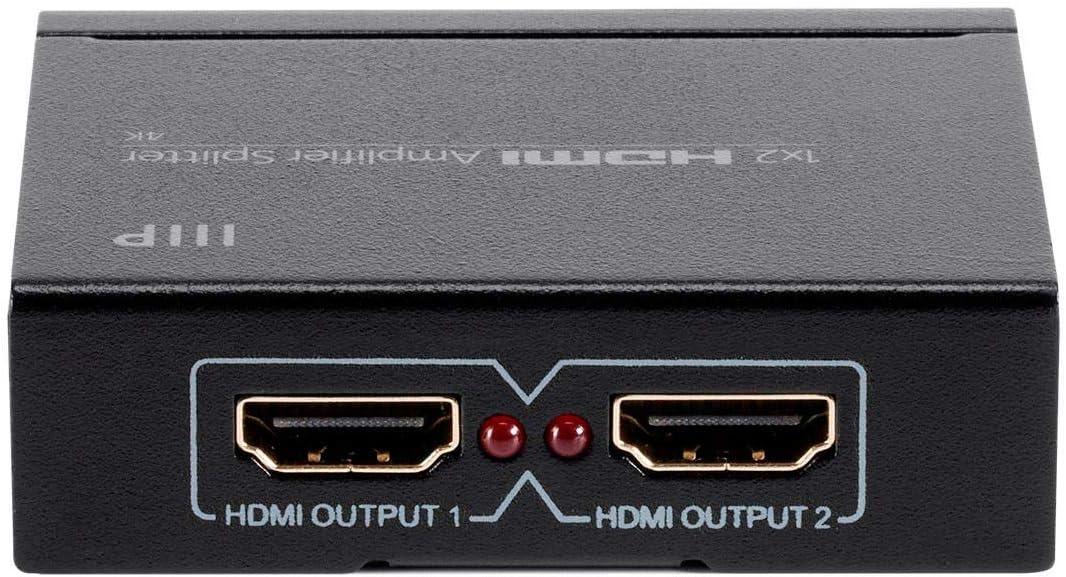 image:imageMonoprice Blackbird 4K 1x2 HDMI Amplifier Splitter 48bit Deep Color 3D Video Support Black