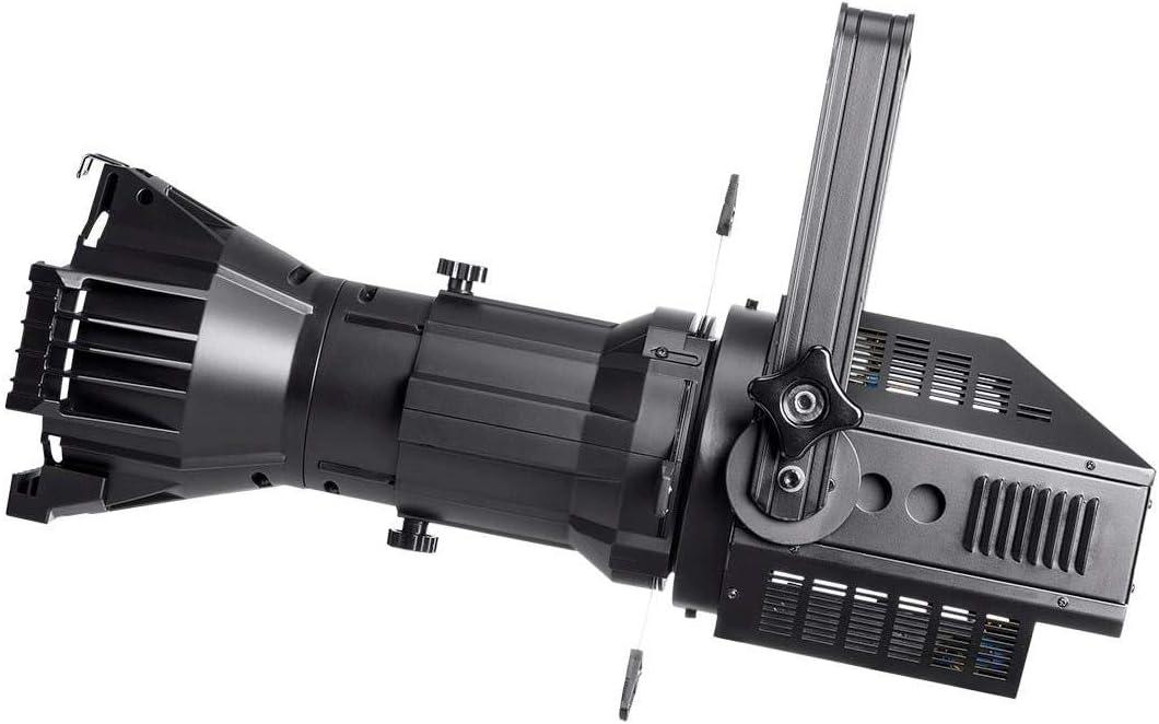 image:imageMonoprice COB LED Ellipsoidal White 200Watt 3200K 19 Degree With Gobo Holder 3Channel DMX Control Stage Right Series19 Degrees