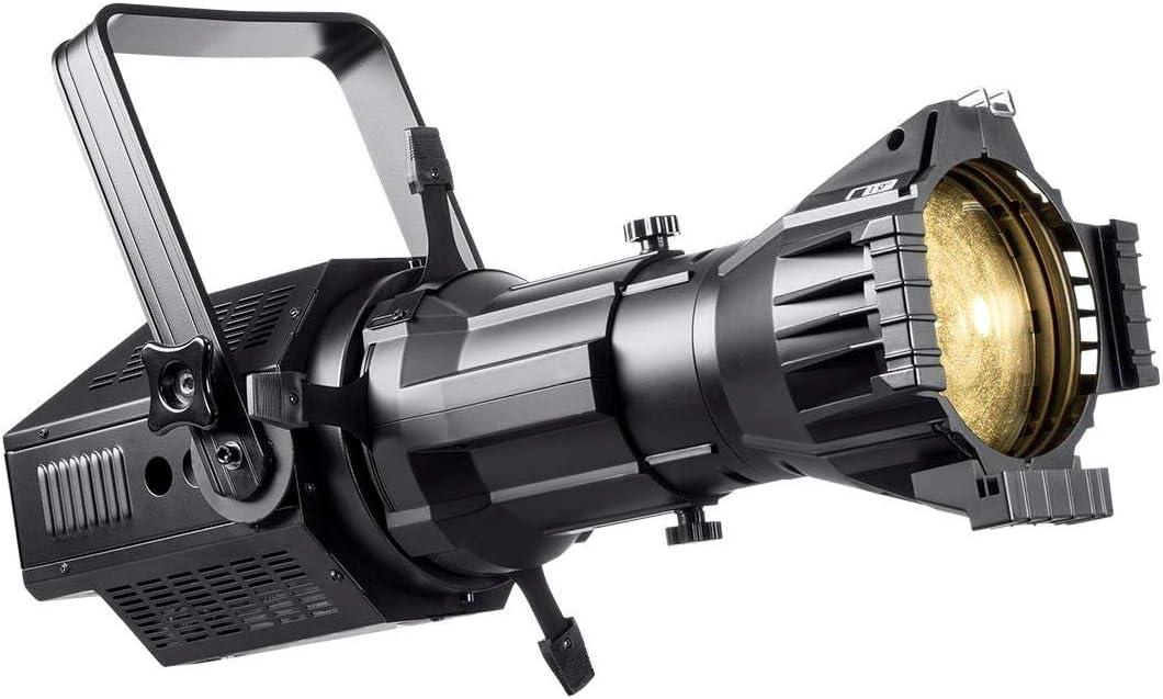 image:imageMonoprice COB LED Ellipsoidal White 200Watt 3200K 19 Degree With Gobo Holder 3Channel DMX Control Stage Right Series19 Degrees