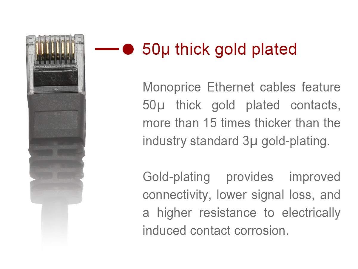 image:imageMonoprice Cat5e Ethernet Patch Cable 10 feet Orange Snagless RJ45 Stranded 350Mhz UTP Pure Bare Copper Wire 24AWG Flexboot Series10ft