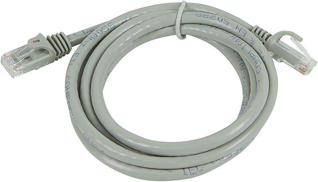 image:imageMonoprice Cat5e Ethernet Patch Cable 3 feet Gray Snagless RJ45 Stranded 350Mhz UTP Pure Bare Copper Wire 24AWG Flexboot SeriesGray