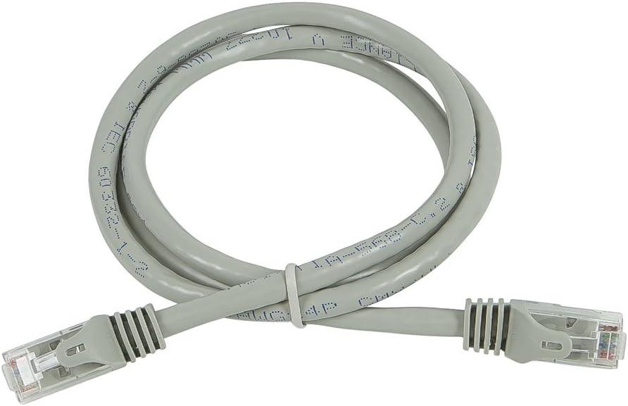 image:imageMonoprice Cat5e Ethernet Patch Cable 3 feet Gray Snagless RJ45 Stranded 350Mhz UTP Pure Bare Copper Wire 24AWG Flexboot SeriesGray