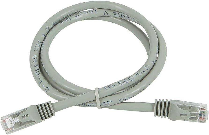 image:imageMonoprice Cat5e Ethernet Patch Cable 3 feet Gray Snagless RJ45 Stranded 350Mhz UTP Pure Bare Copper Wire 24AWG Flexboot SeriesGray