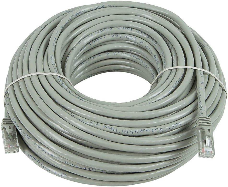 image:imageMonoprice Cat5e Ethernet Patch Cable 3 feet Gray Snagless RJ45 Stranded 350Mhz UTP Pure Bare Copper Wire 24AWG Flexboot SeriesGray