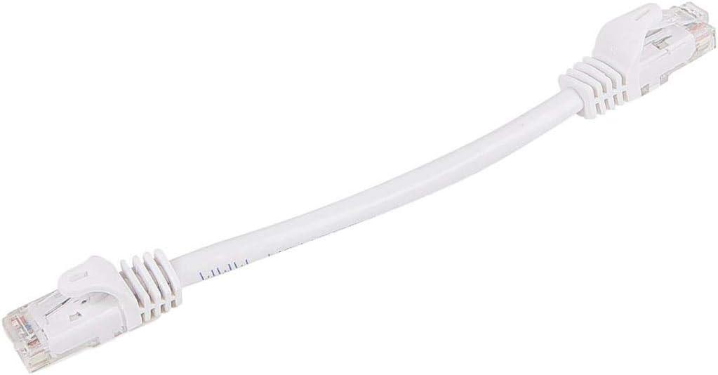 image:imageMonoprice Cat5e Ethernet Patch Cable 3 feet Gray Snagless RJ45 Stranded 350Mhz UTP Pure Bare Copper Wire 24AWG Flexboot SeriesWhite